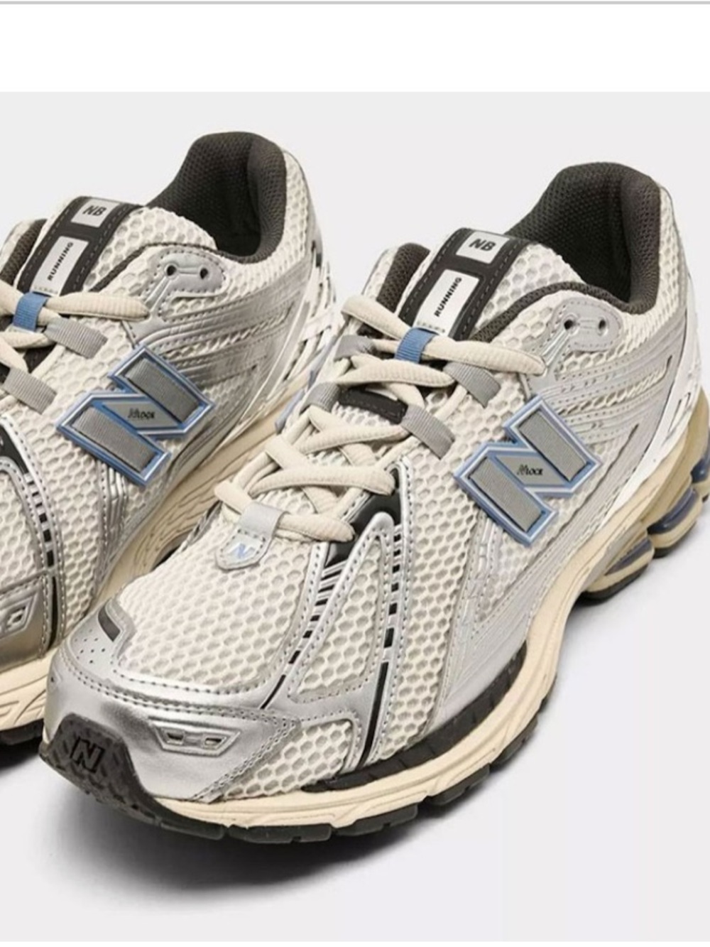 New Balance Men’s 1906R Metallic Silver Sneakers with Tan Sz 11.5 NWB